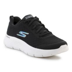 Buty Skechers Go Walk Flex - Viva 124831-BKW czarne. Czarne buty sportowe na co dzień damskie bez wzorów, z gumy, trekkingowe. Za 435.61 zł.