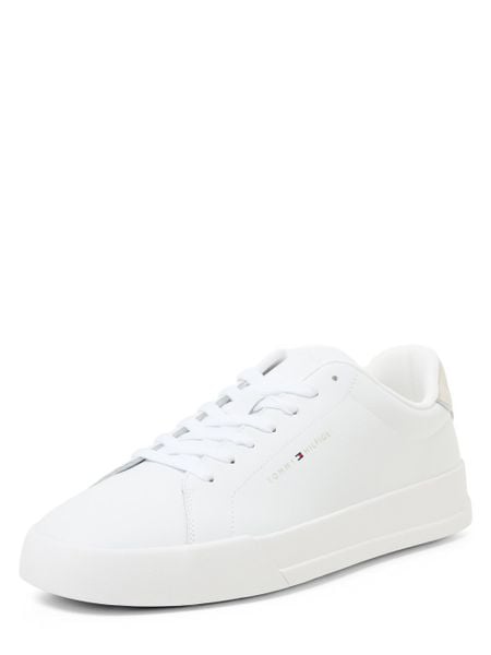 Tommy Hilfiger trampki Mężczyźni skóra biały, 43. Białe trampki i tenisówki męskie Tommy Hilfiger, bez wzorów, ze skóry, bez zapięcia. Za 499.95 zł.