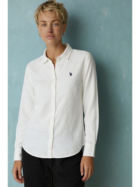 U.S. Polo Assn. Koszula - Regular fit - w kolorze białym rozmiar: XL. Białe koszule damskie U.S. Polo Assn., s, bez wzorów, z bawełny, bez kołnierzyka, bez ramiączek. Za 249.95 zł.