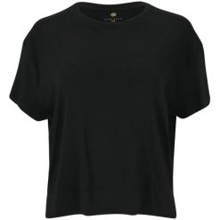 Damska koszulka z nadrukiem Athlecia Laimeia. Czarne t-shirty damskie Athlecia, bez wzorów, bez kołnierzyka. Za 148.50 zł.