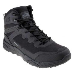 Buty bushcraft męskie Magnum Bondsteel MID WP. Czarne buty trekkingowe męskie MAGNUM, z gumy, bez zapięcia, trekkingowe. Za 490.13 zł.