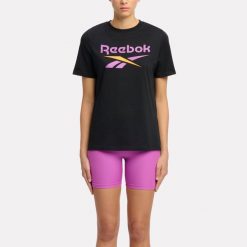 Koszulka damska Reebok Gym & Pilates. Bluzki damskie Reebok, m, bez wzorów, z bawełny, bez ramiączek. W wyprzedaży za 89.99 zł.