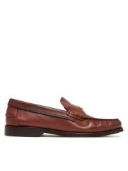 Tommy Hilfiger Mokasyny Hilfiger Penny Loafer Smooth Lth FW0FW09249 Brązowy. Brązowe mokasyny damskie Tommy Hilfiger, ze skóry. Za 649.99 zł.