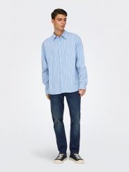 ONLY & SONS Dżinsy "Sweft" - Regular fit - w kolorze granatowym rozmiar: W29/L30. Niebieskie jeansy męskie Only & Sons. Za 74.46 zł.
