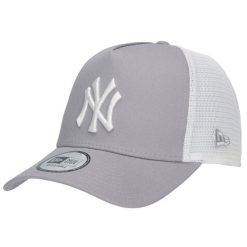 Czapka Trucker New Era MLB New York Yankees. Szare czapki męskie New Era, bez wzorów, sportowe. Za 129.99 zł.
