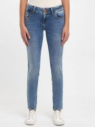 LTB Dżinsy "Molly" - Slim fit - w kolorze niebieskim rozmiar: W27/L32. Niebieskie jeansy damskie LTB. Za 199.95 zł.