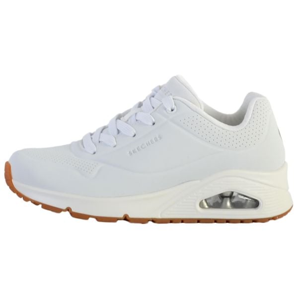 Buty sportowe damskie Skechers Uno stand On Air. Białe buty sportowe na co dzień damskie Skechers, bez wzorów, z materiału, trekkingowe, Skechers Sport. Za 259.00 zł.