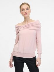 Orsay Sweter w kolorze jasnoróżowym rozmiar: L. Różowe swetry klasyczne damskie ORSAY, l, bez kołnierzyka. Za 67.09 zł.
