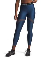Under Armour Legginsy sportowe "HeatGear Mesh" w kolorze granatowym rozmiar: S. Niebieskie legginsy sportowe damskie Under Armour, s, bez wzorów, z materiału, outdoorowe. Za 95.95 zł.