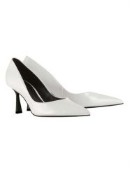 Högl Skórzane czółenka "Marilyn" w kolorze białym rozmiar: 39. Białe czółenka damskie HÖGL, bez wzorów, bez obcasa. Za 374.19 zł.