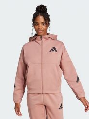 Adidas Bluza "Z.N.E." w kolorze jasnoróżowym rozmiar: S. Różowe bluzy z kapturem damskie Adidas, s. Za 192.40 zł.