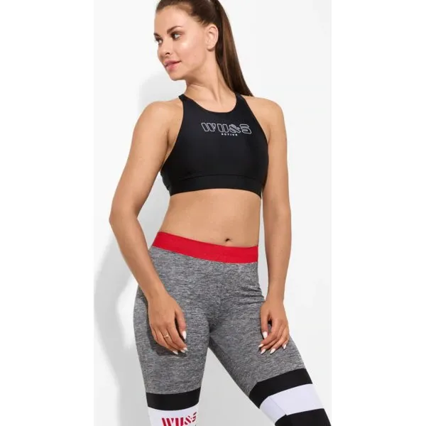 Wake Up & Squat Bra Active Top , czarny, rozmiar SM. Czarne topy sportowe damskie WAKE UP and SQUAT, m, bez wzorów, z elastanu, bez ramiączek. W wyprzedaży za 79.99 zł.