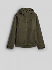 4F Kurtka softshell wiatroodporna membrana 8000 męska - khaki XL. Brązowe kurtki męskie 4f, m, bez wzorów, z softshellu, bez kaptura. Za 499.99 zł.