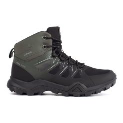 Vico Czarno-zielone wysokie trekkingowe buty męskie czarne. Czarne buty trekkingowe męskie bez zapięcia, outdoorowe. Za 231.50 zł.