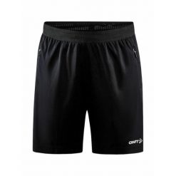 Damskie Szorty na zamek błyskawiczny Craft evolve. Czarne spodenki sportowe damskie Craft, s, z materiału, na fitness i siłownię. Za 199.99 zł.