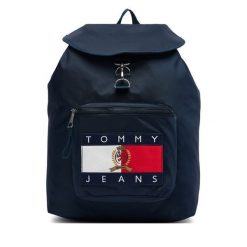 Plecak Tommy Jeans. Niebieskie plecaki męskie Tommy Jeans, bez wzorów, z jeansu. Za 529.99 zł.