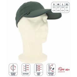 Czapka przeciwdeszczowa Élémenterre Ibis. Brązowe czapki z daszkiem damskie Elementerre, bez wzorów, z mikrofibry. Za 120.50 zł.