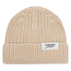 Czapka Tommy Hilfiger. Białe czapki zimowe damskie Tommy Hilfiger. Za 189.99 zł.
