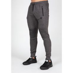 Spodnie do biegania Gorilla Wear Delta. Szare spodnie sportowe męskie GORILLA WEAR, z bawełny. Za 250.00 zł.