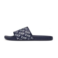 Klapki EA7 Emporio ArmaniWater Sports All Over. Niebieskie klapki i japonki męskie EA7, z materiału. Za 169.99 zł.