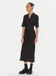 Calvin Klein Sukienka codzienna K20K207867 Czarny Regular Fit. Czarne sukienki damskie CALVIN KLEIN, na co dzień, bez wzorów, z wiskozy, bez kołnierzyka, bez ramiączek, proste. Za 639.99 zł.