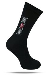 Ciepłe Wełniane Skarpetki Zimowe - Czarne, Wzór Geometryczny. Czarne skarpetki męskie His Story, bez wzorów, z elastanu. Za 39.99 zł.