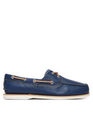 Timberland Półbuty TB0A4187EP11 Granatowy. Niebieskie półbuty męskie Timberland, z nubiku, bez zapięcia. Za 699.99 zł.