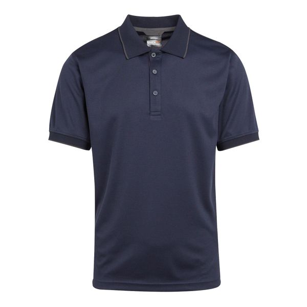 Koszulka Polo Męska Z Krótkim Rękawem. Niebieskie koszulki polo męskie Regatta, l, bez wzorów, z materiału, bez ramiączek. Za 75.99 zł.