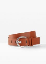 Pasek. Czarne paski damskie bonprix, bez wzorów, ze skóry, eleganckie. Za 52.99 zł.