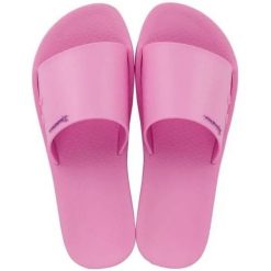 Klapki damskie Ipanema Anat Classic Slide basenowe jasno różowe 37. Czerwone klapki damskie Ipanema, bez wzorów, z materiału, bez obcasa. Za 58.85 zł.