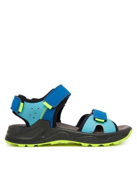 Primigi Sandały 1398822 S Niebieski. Niebieskie sandały chłopięce Primigi, ze skóry, bez zapięcia. Za 279.99 zł.