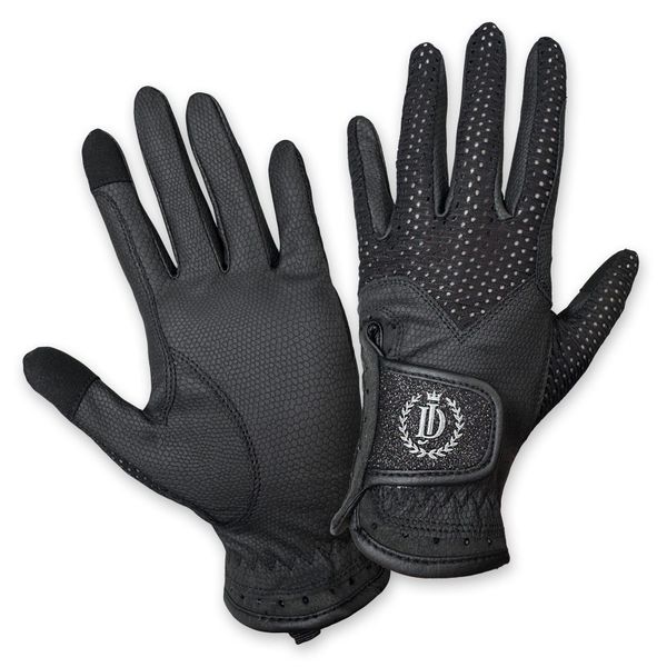 Rękawiczki jeździeckie JD ATTACK Steffany. Czarne rękawiczki dziecięce JD ATTACK, bez ramiączek. Za 129.00 zł.