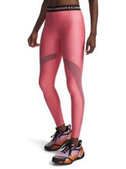 Under Armour Legginsy sportowe "HeatGear Mesh" w kolorze różowym rozmiar: L. Różowe legginsy damskie Under Armour, l, bez wzorów, z materiału, outdoorowe. Za 126.75 zł.