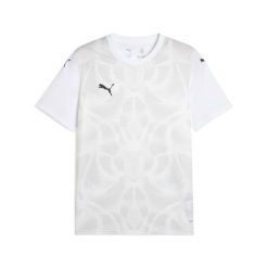 Koszulka Puma Team Ultimate. Białe t-shirty sportowe męskie Puma, z materiału, bez ramiączek, do piłki nożnej. Za 187.50 zł.