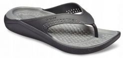 Japonki Dla Dorosłych Crocs Literide Flip. Czarne klapki i japonki męskie Crocs, z materiału. Za 139.99 zł.