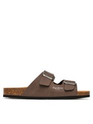 Pepe Jeans Klapki Bio M Double Chicago PMS90110 Brązowy. Brązowe klapki i japonki męskie Pepe Jeans, z jeansu. Za 219.99 zł.