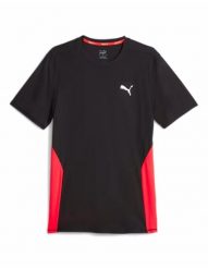 Koszulka męska Puma Run Favourite ss Czarna. Czarne t-shirty sportowe męskie Puma, m, bez ramiączek, do biegania. Za 117.45 zł.