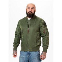 Kurtka przejściowa męska Pitbull MA-1 Logo. Zielone kurtki męskie PITBULL, m, bez wzorów, bez kaptura. Za 319.00 zł.