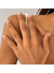 DIA DIAMONDS Pozłacany pierścionek z diamentami rozmiar: 54. Żółte pierścionki damskie DIA DIAMONDS, z diamentem, pozłacane. Za 195.45 zł.