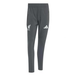Spodnie treningowe Liverpool FC Tiro 2026/27. Czarne spodnie materiałowe męskie Adidas, bez wzorów, z dresówki, eleganckie, z standardowym stanem. Za 323.50 zł.