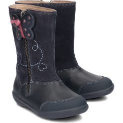 Garvalin - Kozaki Dziecięce - 181402 B-AZUL MARINO 26. Niebieskie botki dziewczęce Garvalin, bez wzorów, bez ramiączek. Za 135.60 zł.