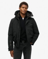 Kurtka Bomber Pikowana City. Czarne kurtki męskie Superdry., xl, bez wzorów, z materiału, bez kaptura. Za 642.85 zł.