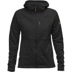 Bluza trekkingowa damska Fjällräven Abisko Trail Fleece. Czarne bluzy sportowe damskie Fjällräven, na lato, l, bez wzorów, z materiału, bez ramiączek, długie, z kapturem. Za 752.20 zł.