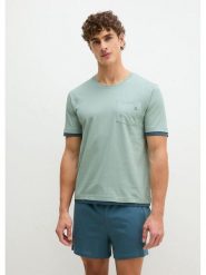 Marc O´Polo Bodywear Koszulka piżamowa w kolorze miętowym rozmiar: L. Zielone koszulki polo męskie l, bez wzorów, z bawełny, bez ramiączek. Za 86.95 zł.