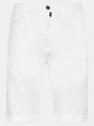 Pierre Cardin Szorty materiałowe 34770/000/5002 Biały Modern Fit. Białe szorty męskie Pierre Cardin, bez wzorów, z bawełny. Za 209.99 zł.