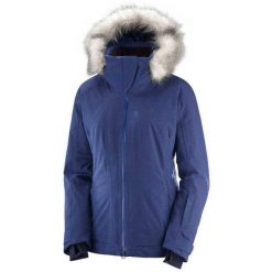 Kurtka narciarska damska Salomon Weekend+. Niebieskie kurtki damskie Salomon, s, bez wzorów, z nylonu, bez kaptura, narciarskie. Za 782.00 zł.
