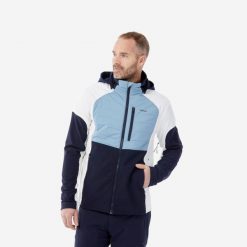Bluza narciarska męska Wedze 900 softshell. Białe bluzy bez kaptura męskie WED'ZE, m, bez wzorów, ze skóry, bez kaptura. W wyprzedaży za 199.99 zł.