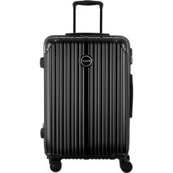 Walizka w kolorze czarnym - 71 l. Czarne walizki Bestseller Luggage, bez wzorów, z materiału. W wyprzedaży za 199.95 zł.