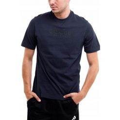 Koszulka Mężczyzna adidas T-shirt Bluzka Sportowa Treningowa Bawełniana r. M. Niebieskie t-shirty męskie Adidas, m, bez wzorów, z bawełny, bez kołnierzyka. Za 126.99 zł.