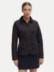 Barbour Kurtka przejściowa Deveron LQU1012BK91 Czarny Regular Fit. Czarne kurtki damskie Barbour, bez wzorów, z syntetyku, bez kaptura. Za 749.99 zł.